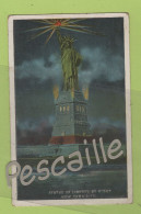 CP COLORISEE STATUE OF LIBERTY BY NIGHT - NEW YORK CITY - SANS NOM D'EDITEUR ? / GUSTAVE EIFFEL AUGUSTE BARTHOLDI - Statua Della Libertà