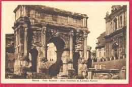 ROMA - ARCO DI SETTIMIO SEVERO  - FORMATO PICCOLO - EDIZ. ORIGINALE STA - NUOVA - Andere Monumente & Gebäude