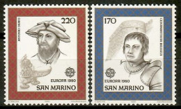 San Marino 1980 / Europa CEPT Famous People MNH Celebridades / Kf20  18-42 - 1980