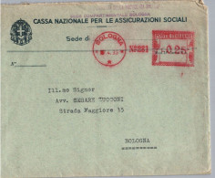 ITALIA 1935  -   Annullo Meccanico Rosso (EMA) Bologna  N° 281 - Máquinas Franqueo (EMA)
