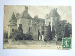 2024 - 1543  LENCLOITRE  (Vienne)  :  Château De MARSAY   1909   XXX - Lencloitre