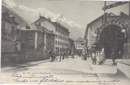 74 CHAMONIX MONT BLANC CASINO KURSAAL RUE VALLOT  Editeur: COUTTET Auguste N° 19 - Chamonix-Mont-Blanc