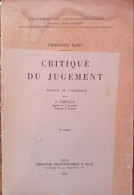 Critique Du Jugement - Psychologie/Philosophie