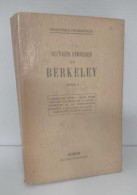 Oeuvres Choisies De Berkeley Tome 1 - Psychology/Philosophy