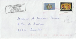 Griffe Rouge " SENONCHES" En Arrivée / TP à Moi "CHARTRES En Lumière". TTB. - Manual Postmarks