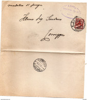 1913  LETTERA CON ANNULLO CARPI + CORREGGIO - Marcophilia