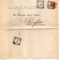 1907 LETTERA CON ANNULLO CASTELNUOVO DI SOTTO REGGIO EMILIA + POVIGLIO - Poststempel