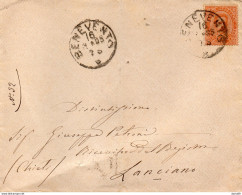 1885 LETTERA CON ANNULLO BENEVENTO - Poststempel
