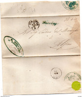 1872  LETTERA CON ANNULLO PIACENZA + IN  CORSIVO  GOSSOLENGO - Storia Postale