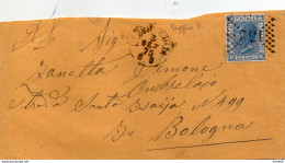 1875  LETTERA CON ANNULLO  NUMERALE REGGIO EMILIA - Marcophilia