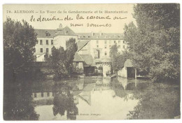 Cpa Alençon - La Tour De La Gendarmerie Et La Manutention - Alencon