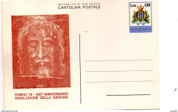 CARTOLINA SAN MARINO - TORINO 78 - Storia Postale