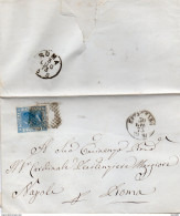 1871  LETTERA CON ANNULLO NUMERALE CATANZARO - Storia Postale