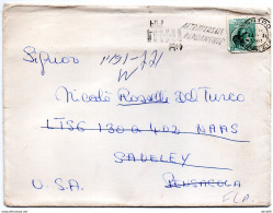 1961 LETTERA CON ANNULLO VENEZIA +  TARGHETTA  ATTRAVERSARE RAPIDAMENTE - 1961-70: Marcophilie