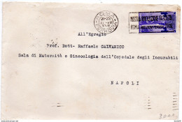 1933 LETTERA INTESTATA MINISTERO DELL'INTERNO CON ANNULLO ROMA  + TARGHETTA - Storia Postale