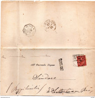 1896 LETTERA CON ANNULLO CREMONA + VERIFICATO - Marcofilía