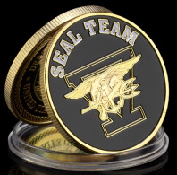 Pièce Médaille NEUVE Plaquée Or - Etats-Unis US Navy Seals Seal Team (Réf 4) - Other & Unclassified