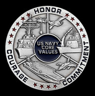 Pièce Médaille NEUVE - Etats-Unis US Navy Core Values - Sonstige & Ohne Zuordnung