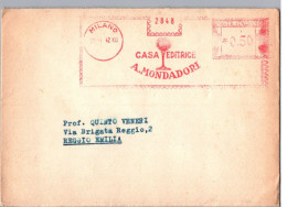 ITALIA 1931  -   Annullo Meccanico Rosso (EMA) Casa Editrice A. Mondadori - Franking Machines (EMA)