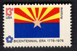 206114021 1976 SCOTT 1680 (XX)  POSTFRIS MINT NEVER HINGED - AMERICAN BICENTENIAL -  FLAG OF ARIZONA - Nuevos