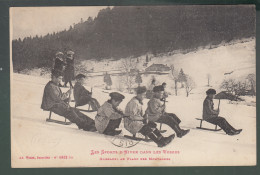 CP - 88 - Les Sports D'hiver Dans Les Vosges - Glissade Au Flanc Des Montagnes - Editions Ad. Weick N°4932 - Autres & Non Classés