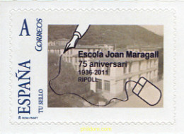 261245 MNH ESPAÑA Privados Ripolles 2011 75 ANIVERSARIO DE LA ESCUELA JOAN MARAGALL - RIPOLL - Ongebruikt