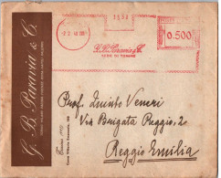 ITALIA 194o  -   Annullo Meccanico Rosso (EMA)  G. B . Paravia  & C Sede Di Torino - Franking Machines (EMA)