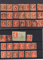 France  Semeuse Camée  37 Timbres - 1906-38 Semeuse Camée