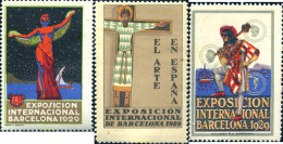 272280 MNH ESPAÑA Viñetas 1929 EXPOSICION INTERNACIONAL, BARCELONA 1929 - Unused Stamps