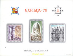 273258 MNH ESPAÑA Hojas Recuerdo 1979 EXFILNA-79 - Unused Stamps