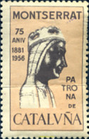 273456 MNH ESPAÑA Viñetas 1956 PATRONA DE CATALUÑA - Unused Stamps