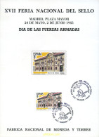 273459 MNH ESPAÑA Hojas Recuerdo 1985 XVII FERIA NACIONAL DEL SELLO - Ungebraucht