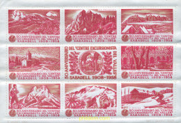 273155 MNH ESPAÑA Viñetas 1958 50 ANIVERSARIO DEL CENTRE EXCURSIONISTA DEL VALLES- SABADELL - Ungebraucht