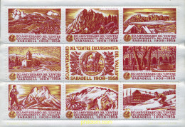 273157 MNH ESPAÑA Viñetas 1958 50 ANIVERSARIO DEL CENTRE EXCURSIONISTA DEL VALLES- SABADELL - Unused Stamps
