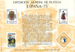 273592 MNH ESPAÑA Hojas Recuerdo 1974  - Unused Stamps