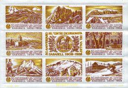 273159 MNH ESPAÑA Viñetas 1958 50 ANIVERSARIO DEL CENTRE EXCURSIONISTA DEL VALLES- SABADELL - Ongebruikt