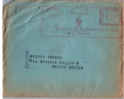 ITALIA 1939   -   Annullo Meccanico Rosso (EMA) Nicola Zanichelli . S.a. Bologna - Franking Machines (EMA)