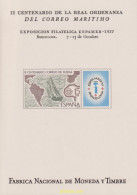 616085 MNH ESPAÑA Hojas Recuerdo 1977 II CENTENARIO DE LA REAL ORDENANZA DEL CORREO MARITIMO - Nuevos