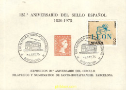 715739 MNH ESPAÑA Hojas Recuerdo 1975 125 ANIVERSARIO DEL SELLO ESPAÑOL - Unused Stamps