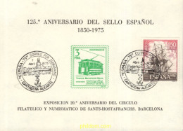715741 MNH ESPAÑA Hojas Recuerdo 1975 125 ANIVERSARIO DEL SELLO ESPAÑOL - Ungebraucht