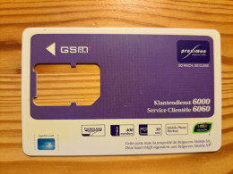 GSM SIM Phonecard Belgium, Proximus - Without Chip - Carte GSM, Ricarica & Prepagata