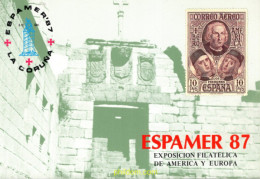 715761 MNH ESPAÑA Hojas Recuerdo 1987 ESPAMER-87 - LA CORUÑA - Unused Stamps