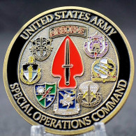 Pièce Médaille NEUVE - Etats-Unis US Army Airborne Special Operations Command - Altri & Non Classificati