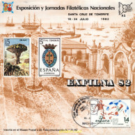 715772 MNH ESPAÑA Hojas Recuerdo 1982 EXPOSICION Y JORNADAS FILATELICAS NACIONALES EN SANTA CRUZ DE TENERIFE - Ungebraucht