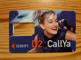 GSM SIM Phonecard Germany, D2 CallYa - Woman - Without Chip - Cellulari, Carte Prepagate E Ricariche
