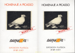 720288 MNH ESPAÑA Hojas Recuerdo 1978 HOMENAJE A PICASSO - Unused Stamps