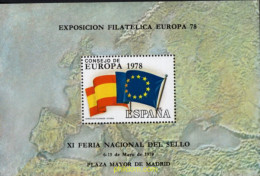 720290 MNH ESPAÑA Hojas Recuerdo 1978 EXPOSICION FILATELICA EUROPA-78 - Ongebruikt