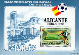 720294 MNH ESPAÑA Hojas Recuerdo 1982 CAMPEONATO MUNDILA DE FUTBOL -ESPAÑA-82 - Ongebruikt