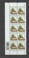 Belgium 2005 Birds Eared Grebe L € 0.23 Full Sheet Plate 7 MNH ** - Autres & Non Classés