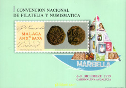 720679 MNH ESPAÑA Hojas Recuerdo 1979 CONVENCION NACIONAL DE FILATELIA Y NUMISMATICA - Ungebraucht